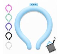 Cooling Neck Wrap with Insulated Bag, Reusable Ice Neck Ring & Body Cooler for Summer Heat, Wearable Cooling Tube Maintains 18°C/64°F for Outdoor, Sports, Travel (Blue)