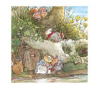 Cooling Off By The Stream Greeting Card