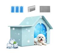 Cooling Outdoor Cat House Semi-Enclosed Chill Pet Cave