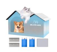 Cooling Outdoor Enclosure For Pets | Aluminum Foil Insulated Cat Cold Store | Tear Resistant Shade Tent Cottage Spacious Shelter For Apartment Balcony Car Garden Travel