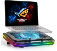 Cooling Pad for Asus ROG Strix G16 2024 Gaming Laptop, Laptop Cooler with Ultra Powerful Booster Turbo Cooling Fan Can Fast Cooling, 6 RGB Light Mode（can Turn it Off）,Adjustable Speed, Touch Control