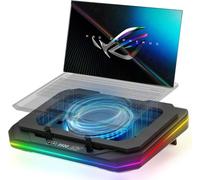 Cooling Pad for Asus ROG Zephyrus G16 G14 G15 M16 M15 Zephyrus Duo 16 15 Gaming Laptop, Cooler with Powerful Turbo Cooling Fan Can Fast Cooling CPU+GPU 40°C, 6 RGB Light Mode,Touch Control
