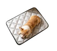 Cooling Pad for Dog- Anti Slip Rubber Bottom Mesh, Breathable | Ice Silk Sleeping Pad, Chilling Summer Pet Mat Cushion, Lightweight Synthetic Fabric Sheet | Animal Bed for Canines & Puppies