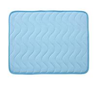 Cooling Pad for Dog Wavy Texture Summer Cooling Mat for Dogs, Blue, 16x20in | Breathable with Non-Slip Bottom, Scratch-resistant, Skin-friendly, Fits Floor Sofa & Bed