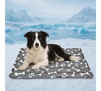 Cooling Pad for Large Dog,Instant Pet Cool Mat,Comfortable Cool Pet Mat for Cat.Portable Dog Bed for Summer. Suitable for Outdoor Summer Crate Pad.Long Time Cooling.Bone(Size-XL 23.6 * 35.4in)