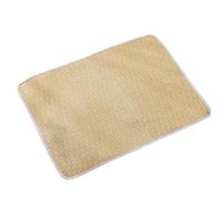 Cooling Pad For Pet Dog Cats Soft Comfortable Woven Rattan Bed For Various Size Pet Easy Cleaning Rest Cushions Rattan Cooling Pad
