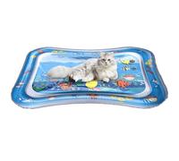 Cooling Play Mat - Pet Sensory Water Play Mat - Cat -ater Sensor Play Mat | PVC Water Mat with Shark Pattern to Cool and Play Fun for the