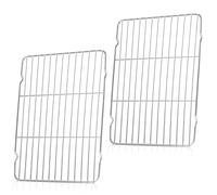 Cooling Rack, 2PCS Stainless Steel Wire Rack Grill Rack for Baking Roasting Cooling, 34.5 * 24cm Roasting Rack for Cake/Meat/Bread, Baking Accessories Grilling and Drying