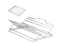 Cooling Rack - Oven Grill Rack | Adjustable Dishwasher Safe Tray, Oven Roasting Pan Rac.k Insert for Fish Beef Steak Kitchen Thanksgiving Christmas Halloween Birthday Cooks