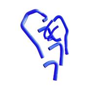 Cooling Radiator Hose Compatible with Peugeot 106 for GTI 1996 1997 1998 1999 2000 2001 2002 2003 2004 16V for VTS TU5J4 Engine Radiator Coolant Water Hose(Blue)