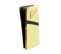 Cooling Replacement Host Center Shell Suitable for PS5 Pro Protective Cover Hard Faceplate for Playstation 5 Pro Digital Edition Console (Gold Plated)