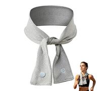 Cooling Scarf for Neck,Cooling Neck Scarf Water Activated,Reusable Water-Activated Cooling Towel For Neck, 20+ Hours Cold Relief, Ice Bandana For Sports, Outdoor Work (Grey)