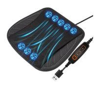 Cooling Seat Cushion for Car | Ventilated Seat Cushion | 3-speed Ergonomic Supportive Mat for Vehicle Driver Back Sitting Travel Elderly Boat Wheelchair Truck