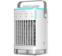 Cooling Sense Portable Air, Cooler Coldeez Cooling Ace 5-in-1 Smart Mobile AC Water Cooling Fan for Home/Office/Bedroom/Desktop (White - 700ml)