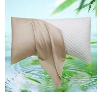 Cooling Side Sleeper Curved Pillow Case Queen 1 Pack 20 * 30 Taupe