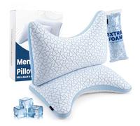 Cooling Side Sleeper Pillows for Neck and Shoulder Pain Relief, Shredded Memory Foam Pillow with Cervical Support, Adjustable Neck Bed Pillows for Restful Sleep, Breathable Washable Cover,Queen Size*2