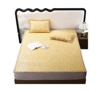 Cooling Sleeping Mat, Bamboo Breathable Mat for Summer, Smooth Folding Design for Living Room or Bedroom Floor