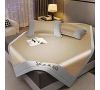 Cooling Sleeping Mat with Pillowcase, Natural Wormwood Bed Mat, Foldable Mat for Home, Travel, and Dorm Use