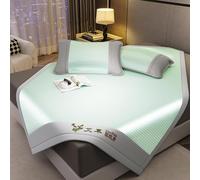 Cooling Sleeping Mat with Pillowcase, Natural Wormwood Bed Mat, Foldable Mat for Home, Travel, and Dorm Use