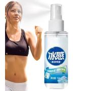 Cooling Spray, Body Mist, Gentle Scent Easy Application Travel Friendly Cooling Sensation Sweat Resistant Odor Neutralizer Refreshing Texture, Long Lasting Cooler Moisturizing Skin Care Solution Mist