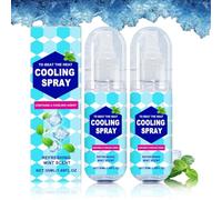 Cooling Spray,Cooling Mist Spray for Hot Weather,Cooling Sprays for Face and Body,Coolings Face Mist,Revitalize and Refresh with a Refreshing Peppermint Formula,Reduces Odor,Prevents Heat Stroke (2)