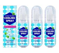 Cooling Spray for Face and Body, Cooling Mist Spray for Hot Weather, Cool Face Sprays Mist, Natural Mint Sprays, Lasting Cool and Hydrating, Summer Outdoor Travel Vacation Use (3PCS)