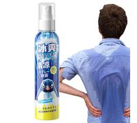 Cooling Spray for Hot Weather - 150ml Non-Sticky Body Mist - Soothing Hydrating Moisturizer with 360 Degree Rotating Nozzle for Men Indoor Travel Outdoor Beach Sun