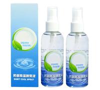 Cooling Spray For Hot Weather 2x80ml, Moisturizing Cooling Face Spray, Skin-Friendly Soothing Summer Body Mist, Instant Mist For Camping Hiking Fishing