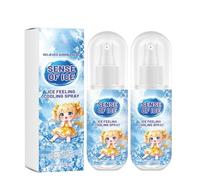 Cooling Spray for Hot Weather, Fine Mist Summer Cool Down, Heat Prevention for Face & Body, Non-Greasy Refreshing Spray for Clothes, Travel-Friendly Portable for Outdoor & Workout (2pc)