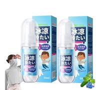 Cooling Spray, Instant Cooling Face Mist for Hot Weather, Summer Cooling Spray for Face and Body, Revitalize & Refresh with a Refreshing Peppermint Formula, Cooling Sensation, Prevents Heat Stroke (2)