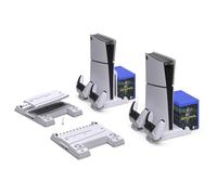 Cooling Stand Base For PS5 Pro/PS5 Slim Multifunctional Host Dissipation Base For PS5 Pro Controller Charging Charging And Disc Storage Rack