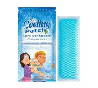 Cooling Strips 5 Sheets Fever Patches for Kids Hot Weather Cooling Gel Patches for Adults Headache Patches Cooling Forehead Strips Forehead Fever Cool Pads Cooling & PainRelief