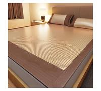 Cooling Summer Sleeping Mat With Ice Silk And Rattan,Foldable Breathable Cool Pad For Bedroom Dormitory Floor Use Ultra-Soft Surface,Easy To Store