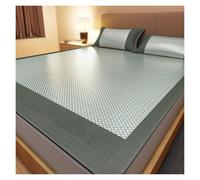 Cooling Summer Sleeping Mat With Ice Silk And Rattan,Foldable Breathable Cool Pad For Bedroom Dormitory Floor Use Ultra-Soft Surface,Easy To Store