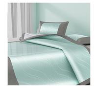 Cooling Summer Sleeping Mat With Ice Silk Fiber Technology,Breathable Bed Pad Adults, Elastic Elastic Band Straks, Foldable Design For Bed Sofa And Floor Use