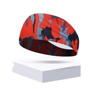 Cooling Sweat Bands Headbands for Men - 3pcs Wide Breathable Ice Silk Sports Headbands, Elastic Moisture Wicking Quick Dry for Yoga Cycling Fishing Hiking Running Golf (#6,One Size)