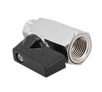 Cooling System Ball Valve, Water Ball Valve Computer Water Solid Brass G1/4 Threads Valve with Plating, for Tight Sealing and Precise Screw Thread Water Cooling Systems