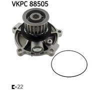 SKF Water Pump VKPC 88505 - Engine Cooling - Fits Chrysler LTI, TX, Grand Voyager IV
