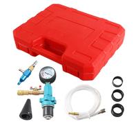 Cooling System Vacuum Kit - Automotive Coolant Refill Tool, Pneumatic Bleeder Set | 7 Pieces Engine Antifreeze Replacement Tool for Radiator Flush Garage Use Car Truck Suv Repair Workshop