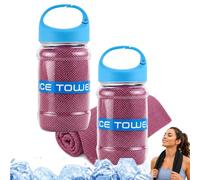 Cooling Towel,39x11.81inch Ice Cool Neck Towel,Neck Wrap Ice Towels,Breathable Quick Drying Ices Cool Microfibre Towels with Storage Bottle For Gym Workout Running Yoga Golf Camping Hot Weather
