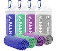 Cooling Towel Microfiber Towel for Instant Cooling Relief, Soft Breathable Chilly Towel Cool Towel for Sports, Yoga, Beach, Golf Towel, Gym Towel, Ice Towel for Neck 100 x 30 cm with Storage Bag