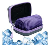 Cooling Towels, 30x80 Cm Breathable Instant Quick Drying Ice Cool Microfibre Towel, Ice Cold Sports Sweat Towels for Extreme Heat, Gym Workout Running Yoga Golf Camping (Purple)