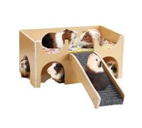 Cooling Tunnel Hamster Cooling Metal House Aluminum Small Animal Hanging Hidden Toy Dwarf Syri Natural Wood Pet Shelter