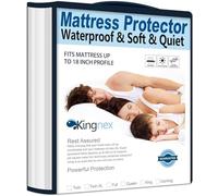 Cooling Twin XL Mattress Protector Waterproof Ultra Soft Matressprotector for College Dorm Room Extra Long Twin Bed Noiseless Smooth Jersey Top Fitted Cover with Stretchy Pocket