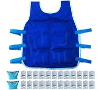 Cooling Vest Auto Cooling Summer Heat Relief Ice Pack Vest for Men Women, 24 Ice Packs, Bonus Ice Pack Organizers, Unisex, Great for Outdoor Working, Running, Cycling, Climbing