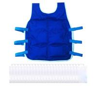 Cooling Vest - Breathable Clothing for the Cold, Summer Work Clothes | Light and Cool Suit, of Heat for Construction, Factories, Warehouses, Landscaping, Road Works, A