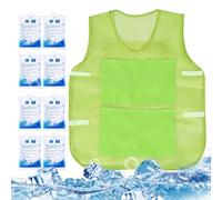Cooling Vest, Fast-Chill Wearable Ice Pack Gear, 22.05 x 26.38 Inches Lightweight Personal Gadgets, Cold Vest for Hot Weather Sports, Outdoor Work Travel, Summer Heat Comfort