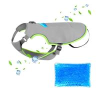 Cooling Vest for Dogs, Adjustable Breathable Lightweight Comfortable Clothes, 20-25 Inches Apparel with Secure Grip, Resin Base Detail, Walking Utility Hooks, Home Accessories for Indoor Outdoor Garde