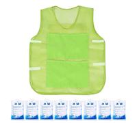 Cooling Vest Men, Fast Cooling Vests, 8 Ice Packs Included, Wearable Personal Cooler, Cold Clothes Gadget, Ideal for Summer, Outdoor Sports, Travel, Work, Workers, Dads Outside