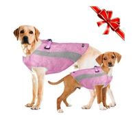 Cooling Vest Summer Dog Coat With Harness D Buckle and Double Zipper, Cold Weather Wear is a Warm Dog Jacket, Hot Weather Soaked as a Dog Cooling Vest, Soft and Breathable for Small Medium Large Dogs, XL